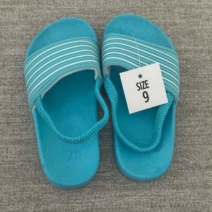 Kids Blue Slides with Strap